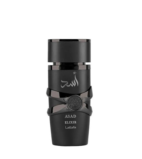 LATAFFA ASAD ELIXIR 100ML H EDP perfume bottle in black design