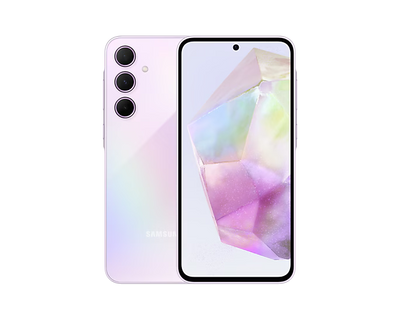 Teléfono celular Samsung 5G Galaxy A35 light Violet 6/128GB + Cover + Cargador 25W