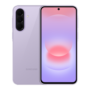 Teléfono celular Galaxy A37 5G 8GB/256GB Light Violet con pantalla Super AMOLED de 6.7 pulgadas y diseño elegante en color violeta claro.