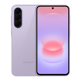 Teléfono celular Galaxy A37 5G 8GB/256GB Light Violet con pantalla Super AMOLED de 6.7 pulgadas y diseño elegante en color violeta claro.