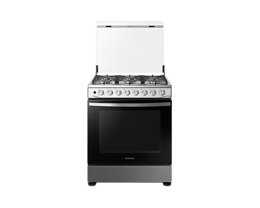 Estufa Gas SAMSUNG  30" 6 Quemadores Puerta Nevada gris