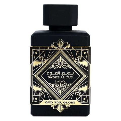 LATTAFA OUD FOR GLORY 100ML EAU DE PARFUM bottle design