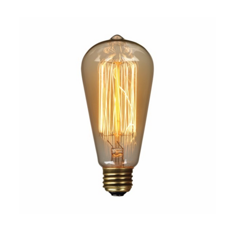 Bombillo LED Vintage ST64 6W E27 Luz Cálida 3000K Dorado 85-277V