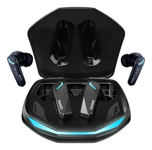 Auriculares Bluetooth gaming baja latencia Lenovo GM2 Pro en estuche de carga