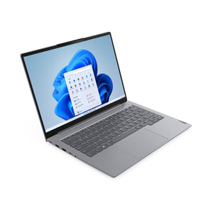 Laptop Lenovo TB 14 G6 i7 con Windows 11 Pro y gráficos Intel Iris Xe, diseño elegante y moderno.