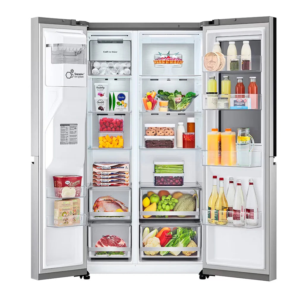 Refrigeradora LG Side by Side 28.7 Pies InstaView Door-in-Door Plateada VS27XADC