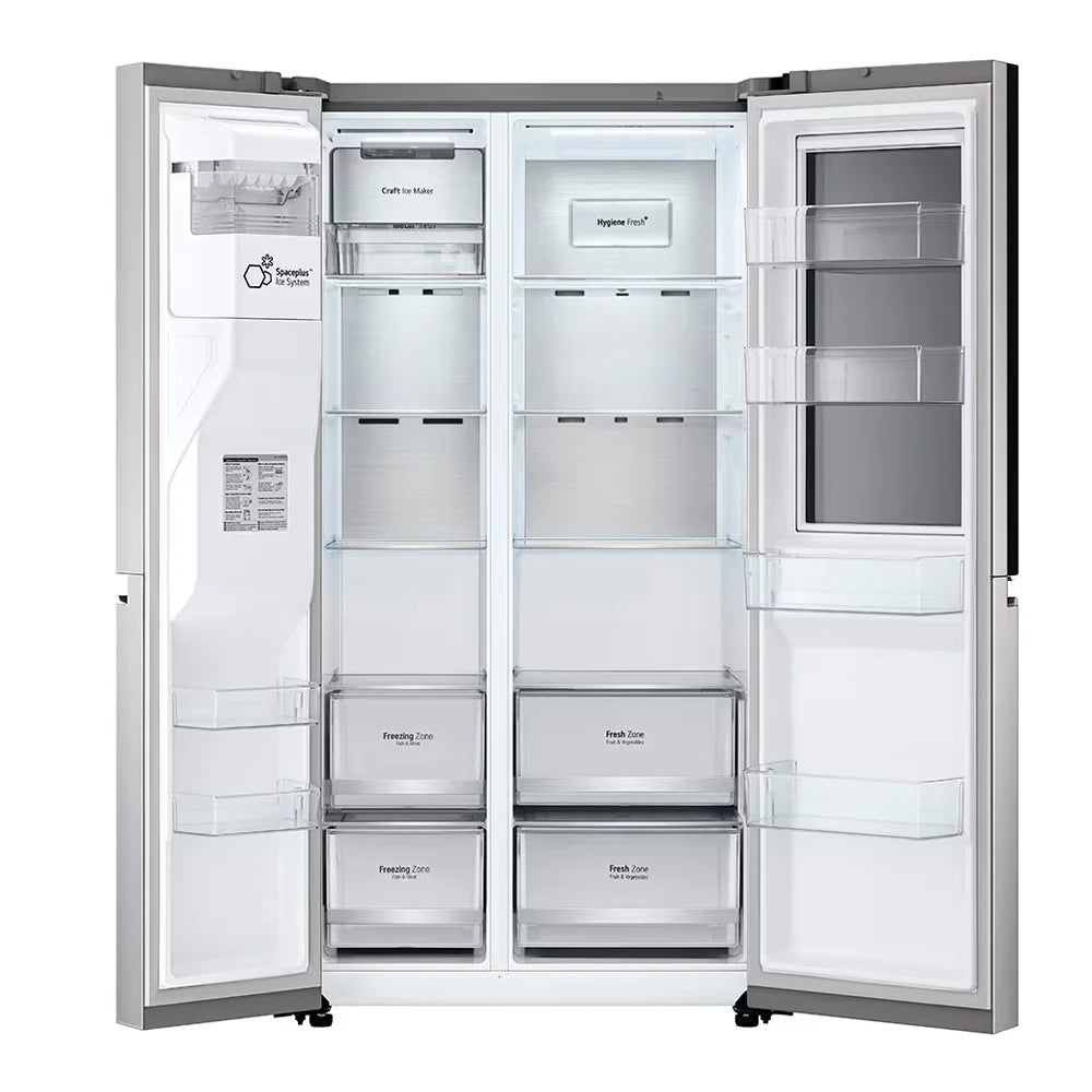 Refrigeradora LG Side by Side 28.7 Pies InstaView Door-in-Door Plateada VS27XADC