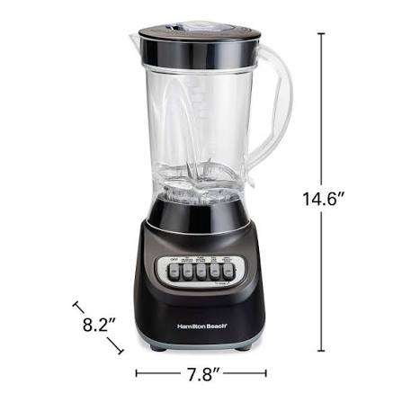 Licuadora Hamilton Beach 12 Funciones 650W Jarra Plástica 48 Oz HB50180