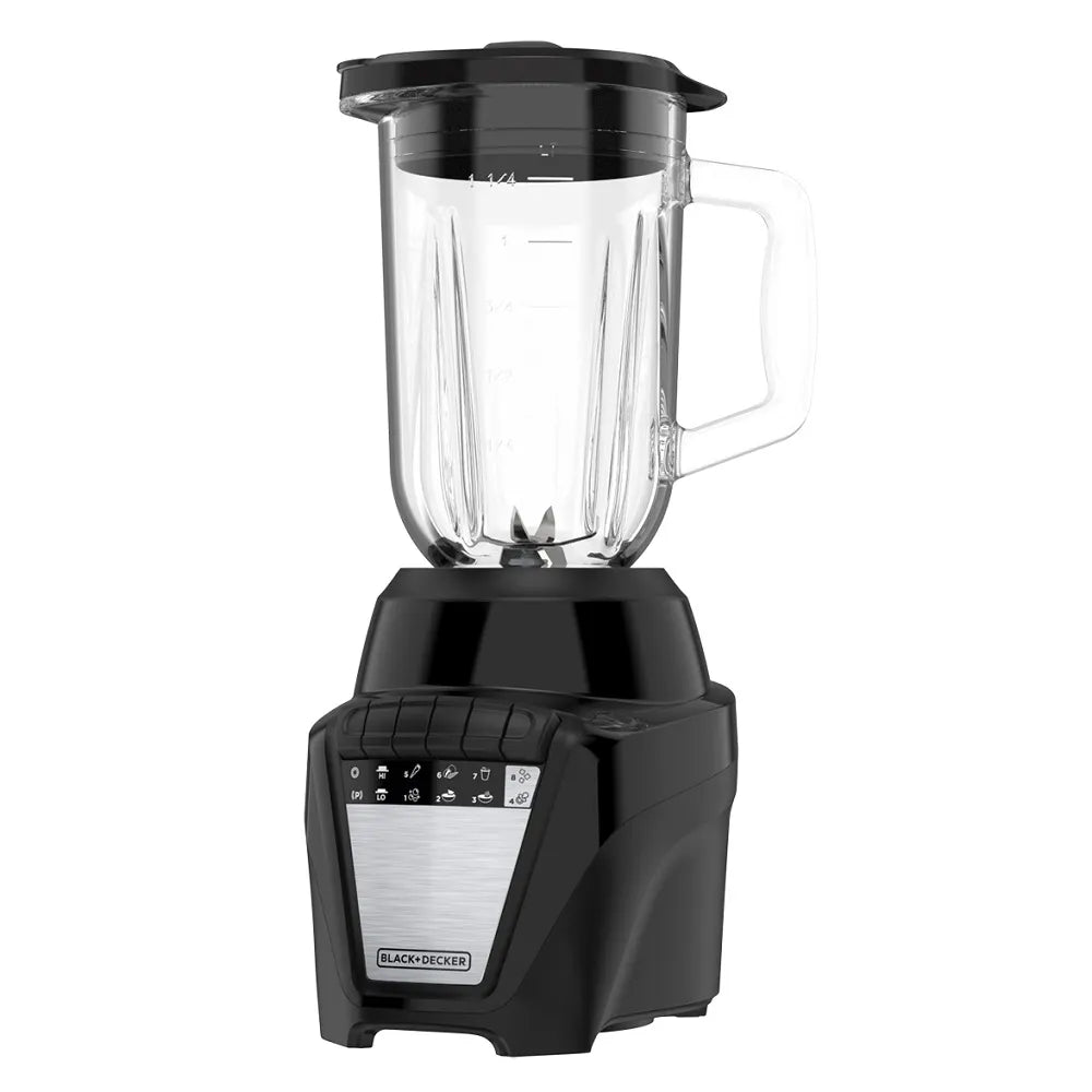 Licuadora 8 Vel+ Pulso 1.5 Ltrs 2 Jarras Vidrio-Plastico 700W Negra Black & Decker Bl0876-3Bdla Productos De Cocina > Licuadoras Costa Rica