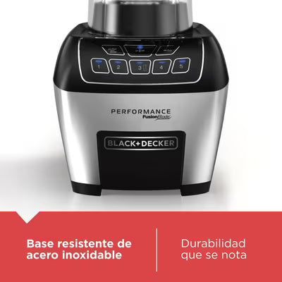 Licuadora Digital Black+Decker FusionBlade BL6010 1100W 1.9L 5 Velocidades Negra