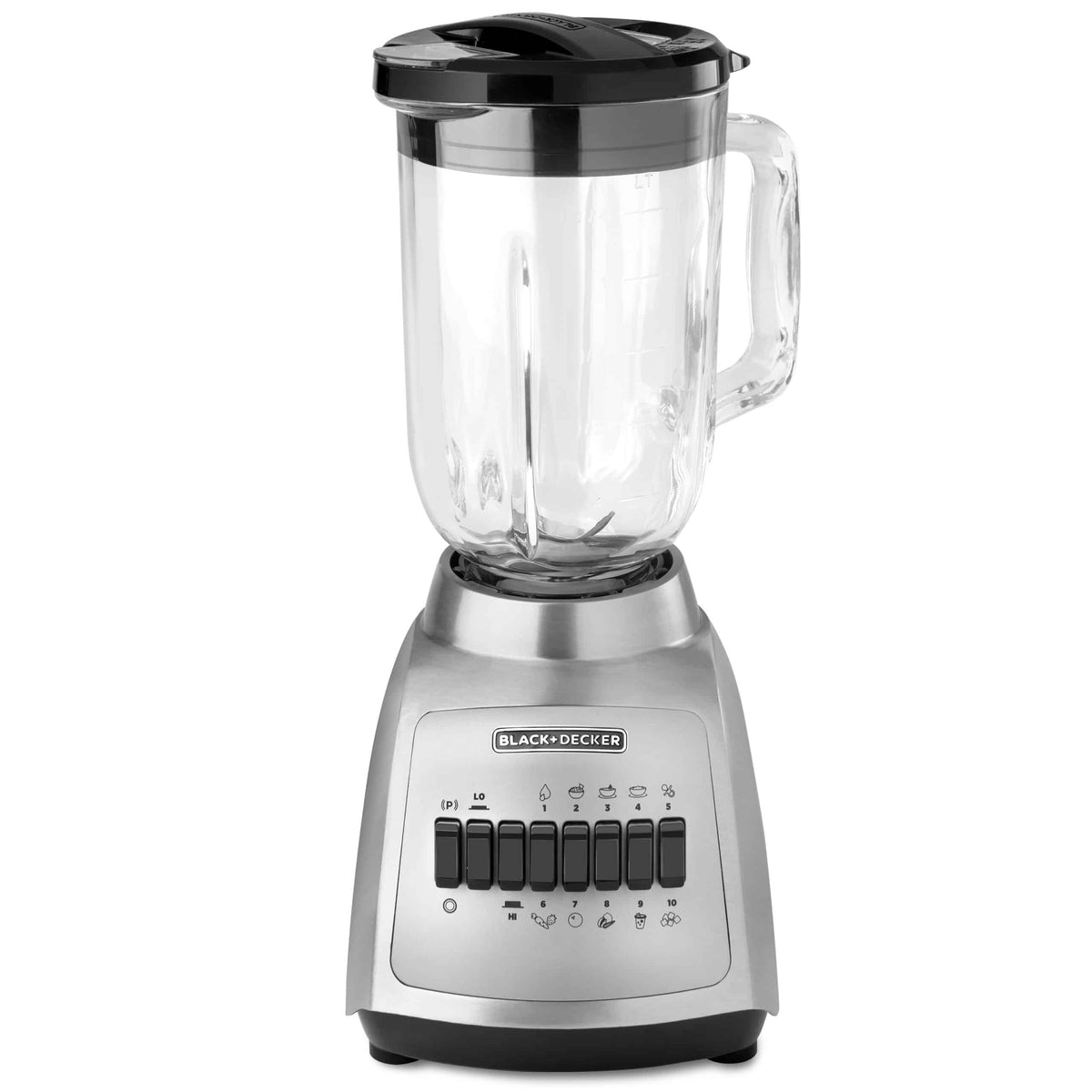 Licuadora Durapro 1.25 L Acero Inox 10 Velocidades Vidrio 550 W Black & Decker Blbd210Gss Productos De Cocina > Licuadoras Costa Rica