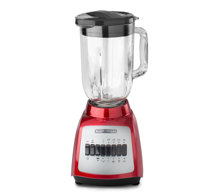 Licuadora Durapro 1.5 L Roja 10 Velocidades Vidrio 550 W Black & Decker Blbd210Gsr Productos De Cocina > Licuadoras Costa Rica