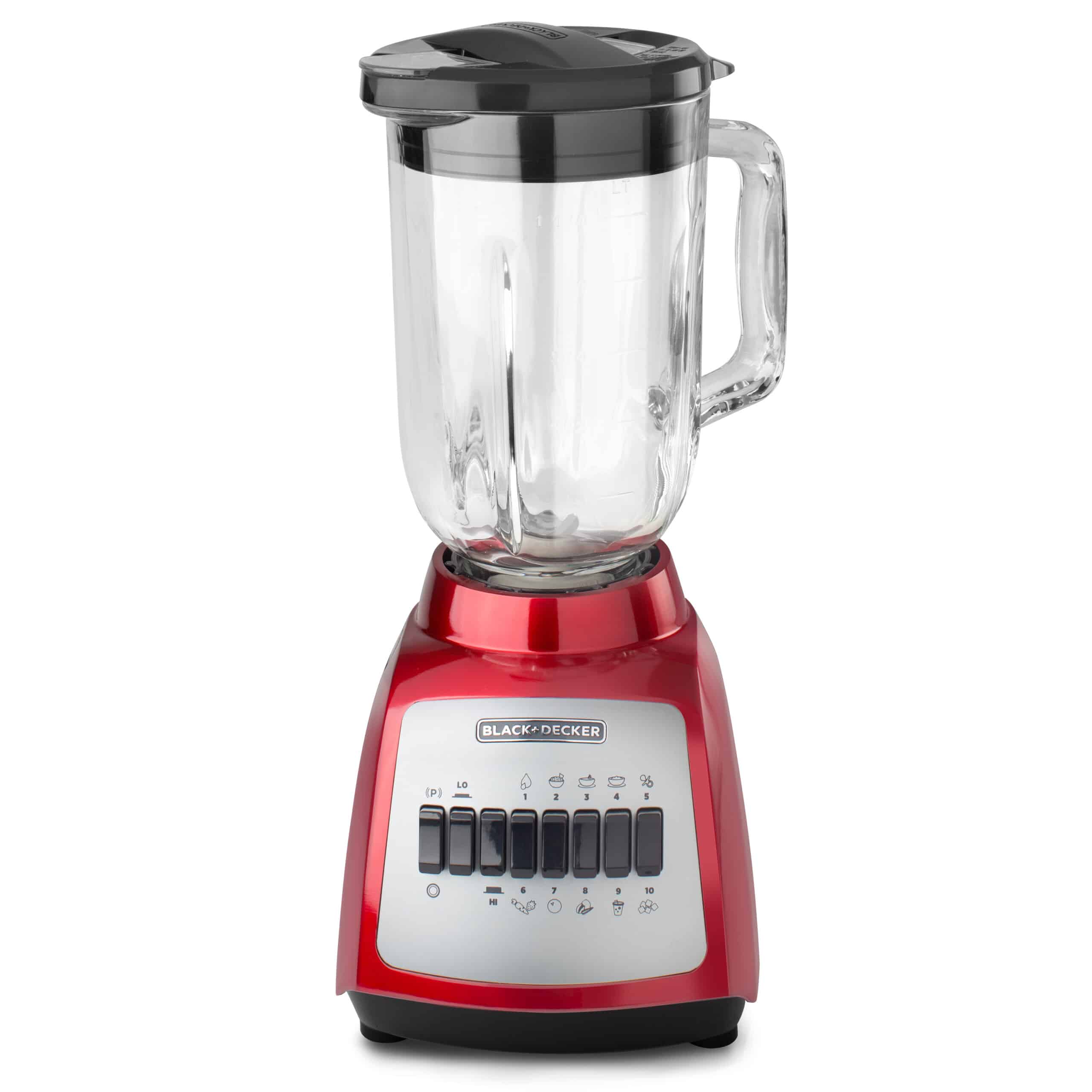 Licuadora Durapro 1.5 L Roja 10 Velocidades Vidrio 550 W Black & Decker Blbd210Gsr Productos De Cocina > Licuadoras Costa Rica