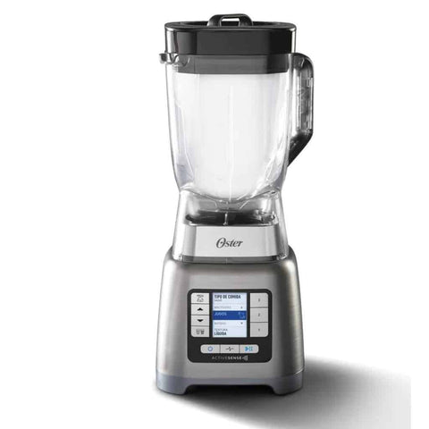 Licuadora Oster Tecnología Activesense Con Motor Reversible 2 Hp, Programas Automáticos, Cuchilla Doble Tamaño, Vaso Tritán 2 Litros, Acople Metálico Y Guía De Nutrición Incluida - Color Acero Licuadoras Costa Rica