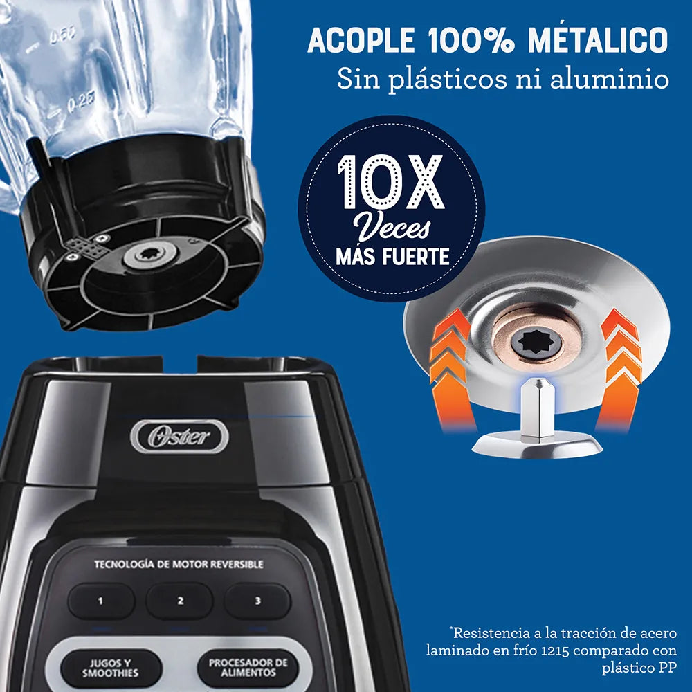 Licuadora Oster Tecnología Motor Reversible 1000W, Negro Licuadoras Costa Rica