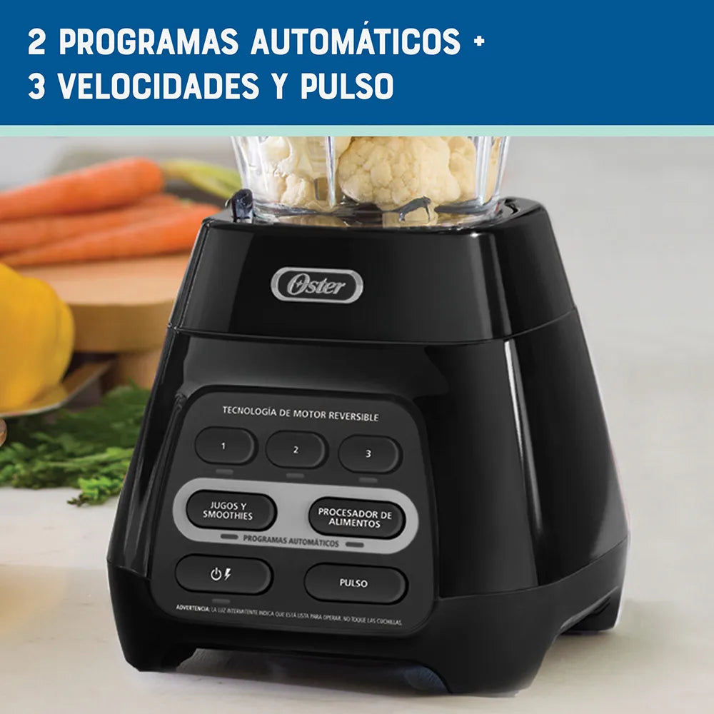 Licuadora Oster Tecnología Motor Reversible 1000W, Negro Licuadoras Costa Rica
