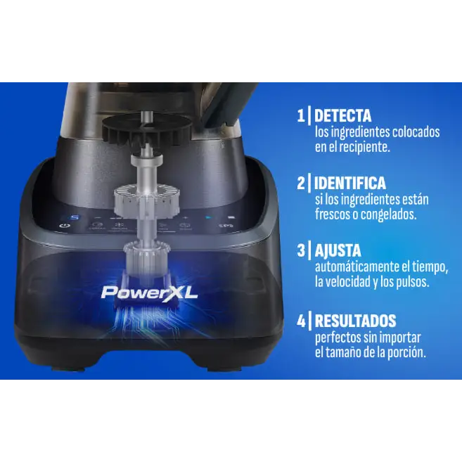 Power Xl Licuadora Procesadora De Alimentos Digital Sensimax - Bl7019-2Mpla