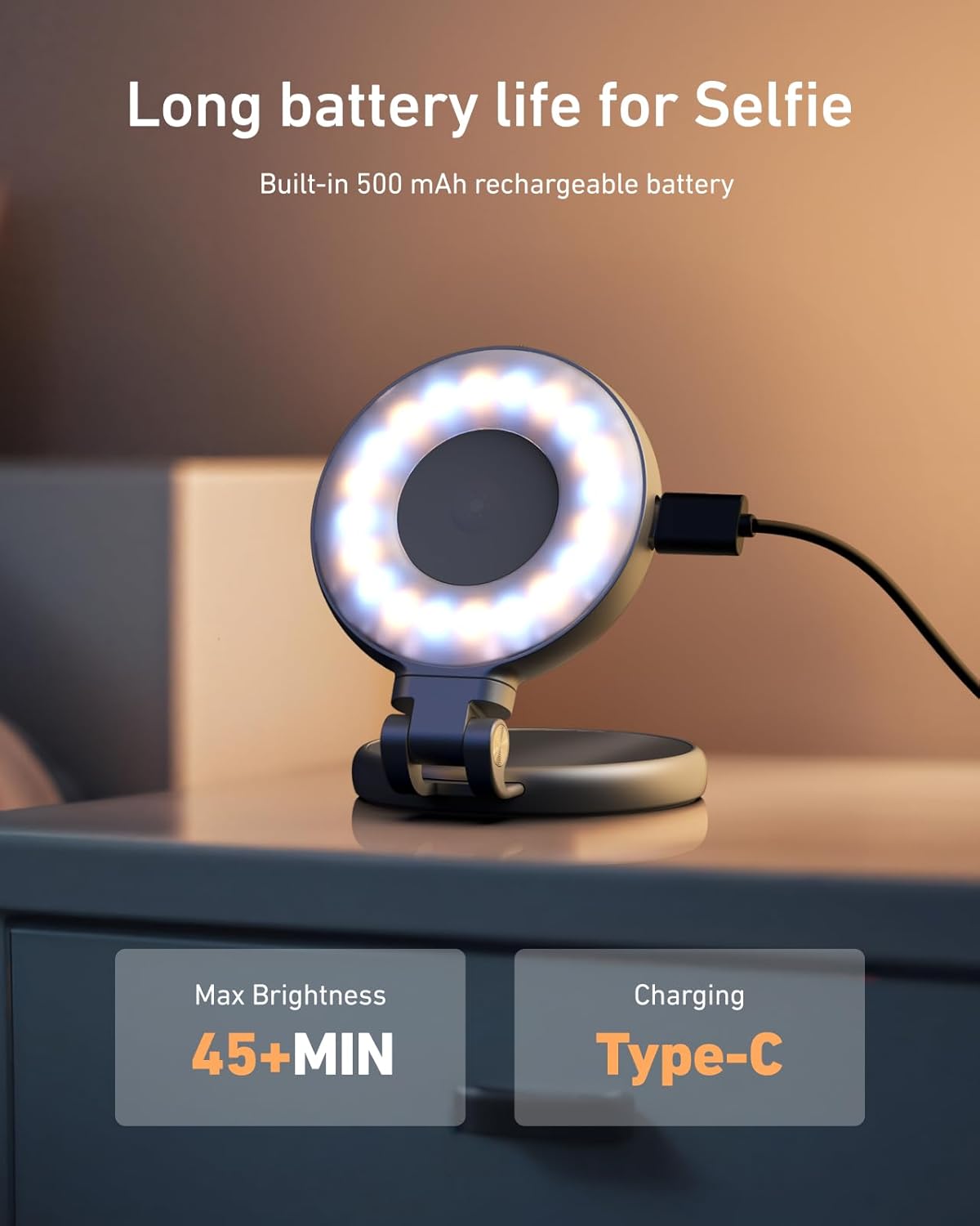 Luz magnética para selfies, luz de teléfono compatible con iPhone Magsafe Telesin C03 Gatgets Y Otros Productos Costa Rica