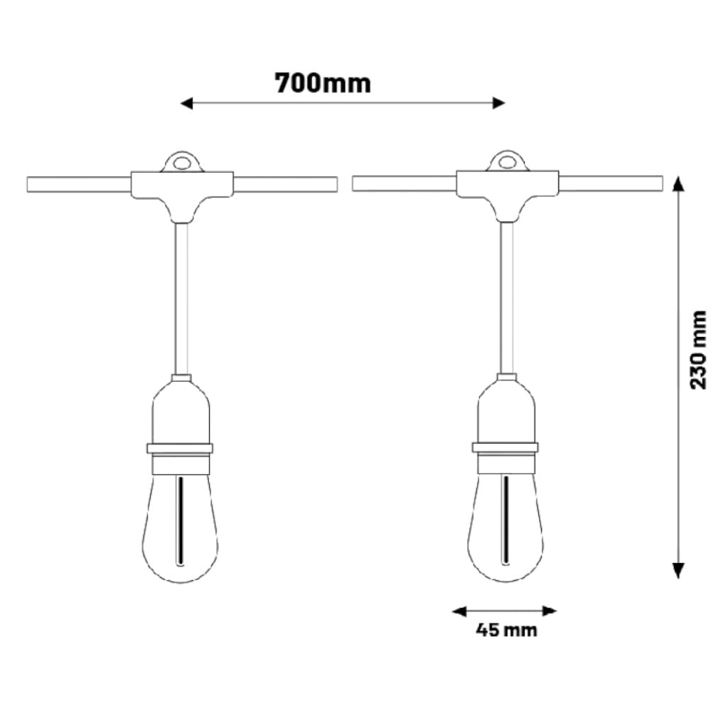 Guirnaldas Led Solar 2700K Ip65 7M Bombillos Inteligentes Costa Rica