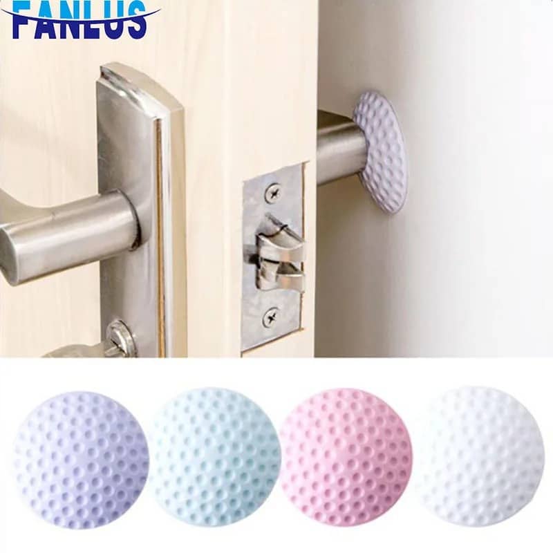 Pegatina Anticolisión Para Refrigerador, Pegatina Anticolisión Para Puerta De Silicona Para El Hogar, 1 Unidad