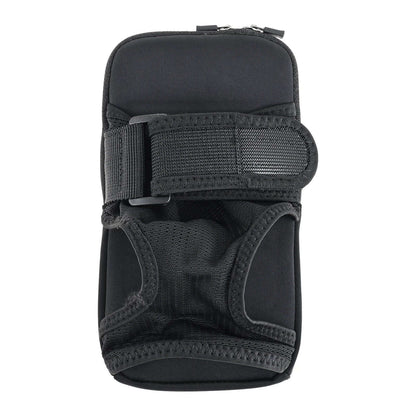 Bolsa para brazo de muñeca negra de 7 pulgadas para celular contra agua, motocicleta, bicicleta o ejercicio