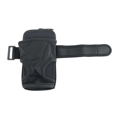Bolsa para brazo de muñeca negra de 7 pulgadas para celular contra agua, motocicleta, bicicleta o ejercicio