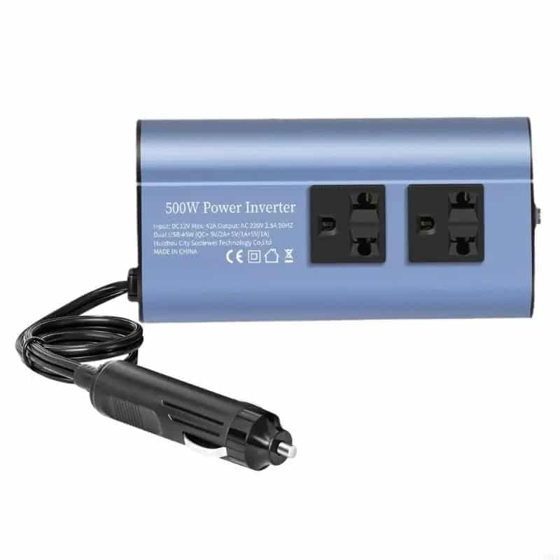 Convertidor Voltaje Automóvil 300W/500W
  300W/500W Equipado Con Enchufes Dobles Y 4 Puertos Usb