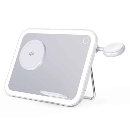 Espejo De Maquillaje Plegable De 15W, Accesorio Con Certificación Qi2, Tres En Uno, Carga Inalámbrica, Adecuado Para Apple Magsafe