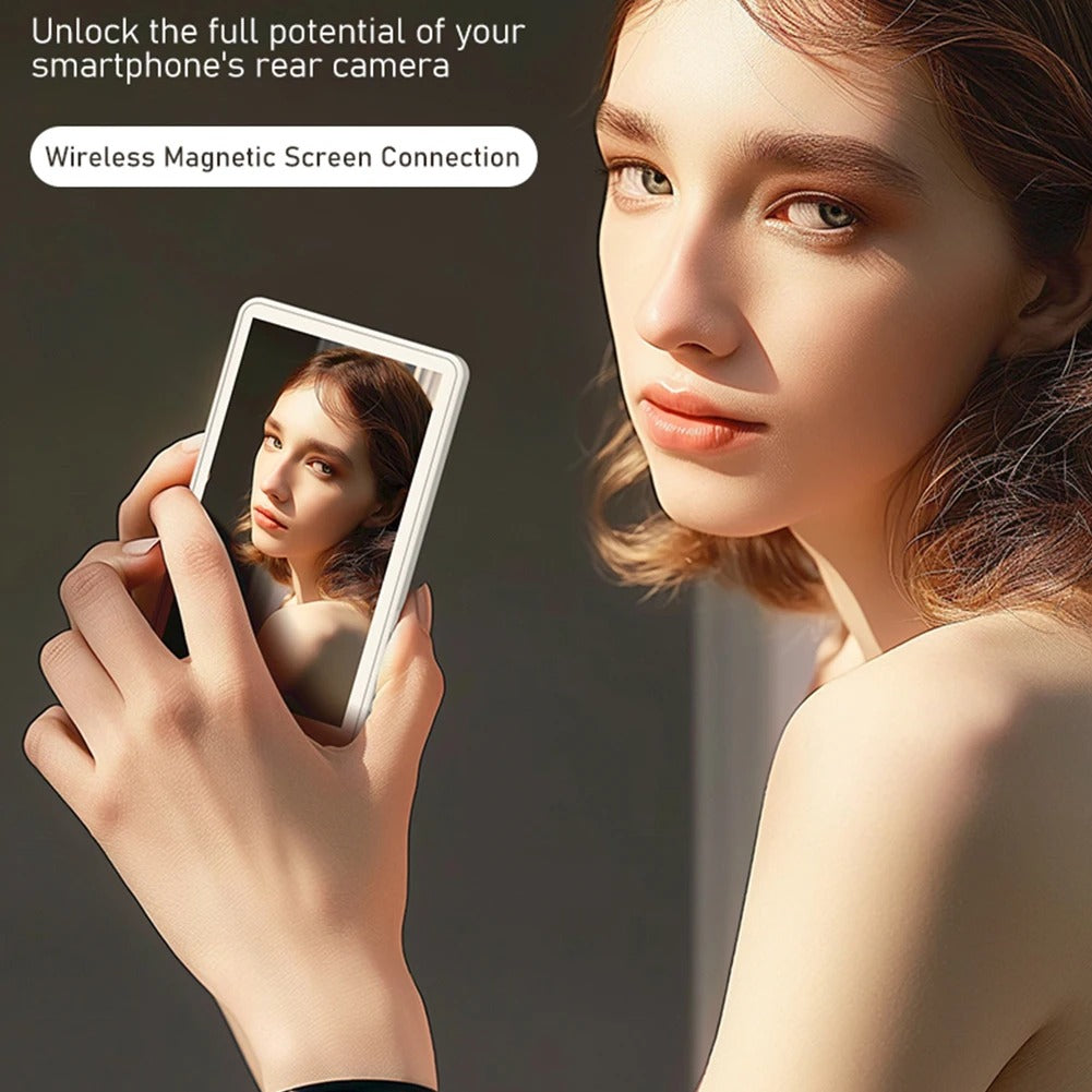 Pantalla de monitor inalámbrico Conexión inalámbrica Pantalla de monitor selfie Pantalla trasera de montaje magnético