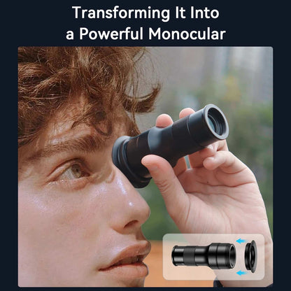 Monocular Apexel Apl-Tm6 Kit De Teleobjetivo Macro Para Teléfono Móvil, Teleobjetivo 6X + Lente Macro De 150Mm Con Soporte Para Teléfono