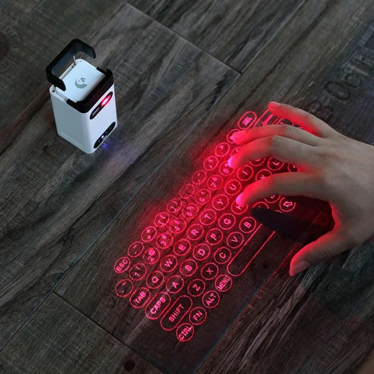 Teclado Láser Virtual Bluetooth, Proyector Táctil Inalámbrico, Teclados De Teléfono Láser