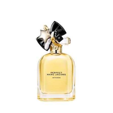 Bottle of MARC JACOBS PERFECT INTENSE EDP 100ML with decorative cap
