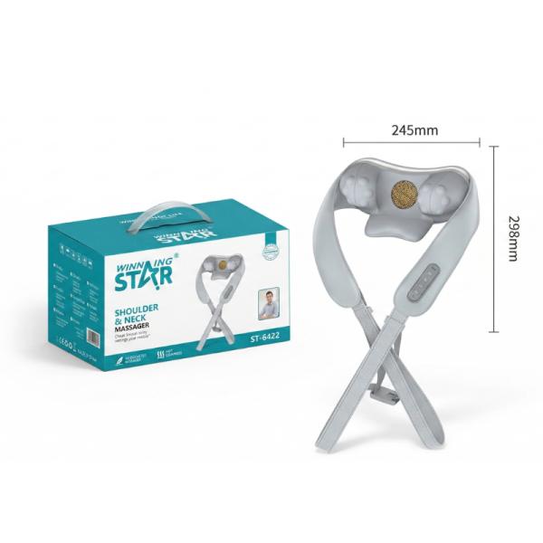 MASAJEADOR CUELLO Y HOMBROS WINNING STAR ST-6422 10W CALOR TERAPÉUTICO AMQ-1722-WST-18466 Cuidado Personal Costa Rica