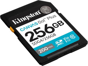 Memoria SDXC Kingston Canvas Go Plus Gen4 256GB UHS-I U3 V30 200MB/s