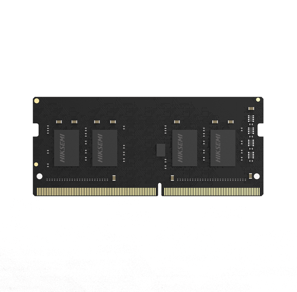 Memoria SODIMM DDR4 3200MHz 8GB Hiksemi, ideal para mejorar el rendimiento de laptops y sistemas compactos.