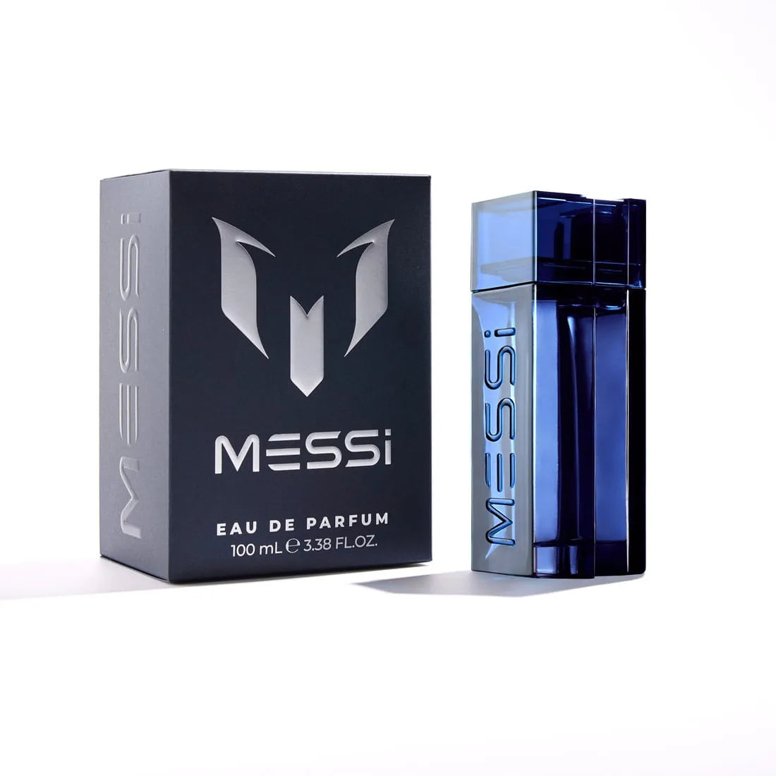 MESSI EDP 100ML perfume bottle and packaging displayed on a white background.