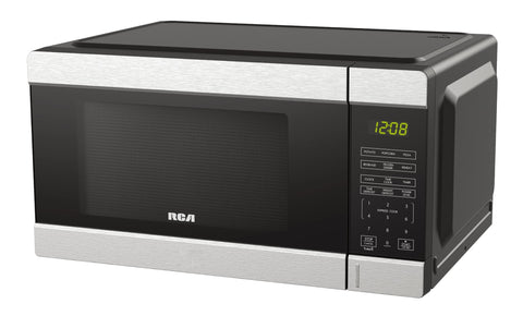 Microondas RCA Digital 1.1 Pies Cúbicos Negro y Plateado RCMW35