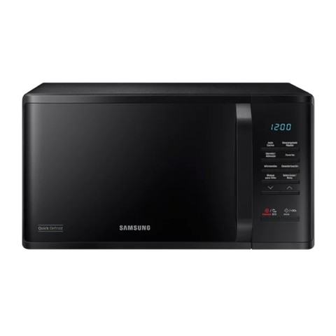 Microondas Samsung Con Quick Defrost Ms23K3513Ak Solo Microwave Oven With Triple Distribution System - Black Microondas Costa Rica