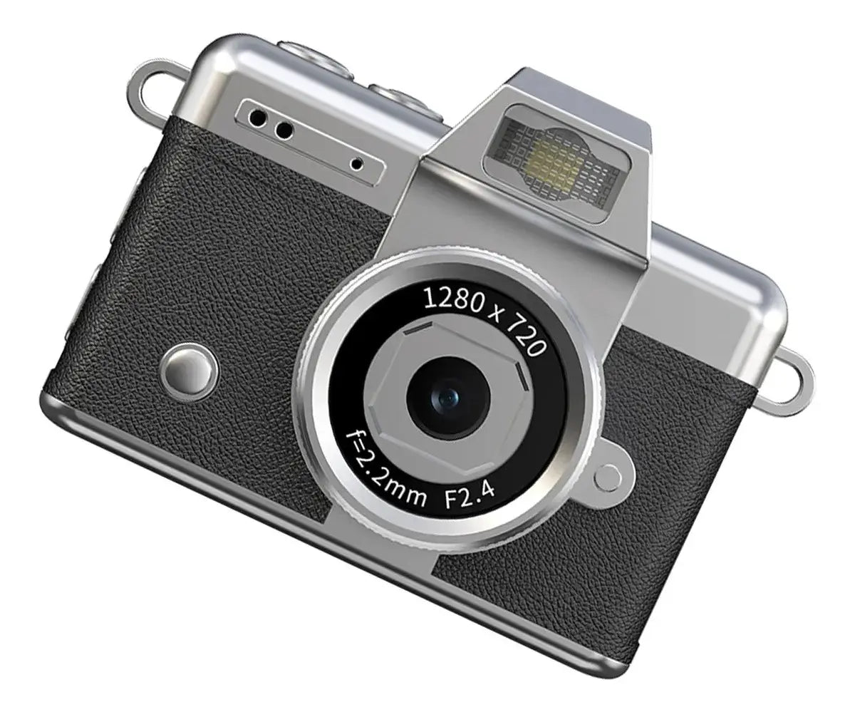 Mini cámara digital llavero 1080P con diseño elegante y compacto, ideal para llevar a todas partes.