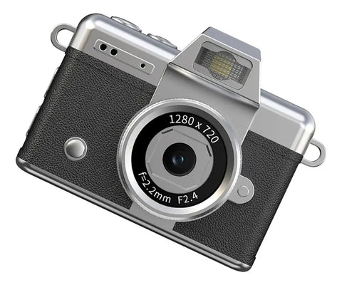 Mini cámara digital llavero 1080P con diseño elegante y compacto, ideal para llevar a todas partes.