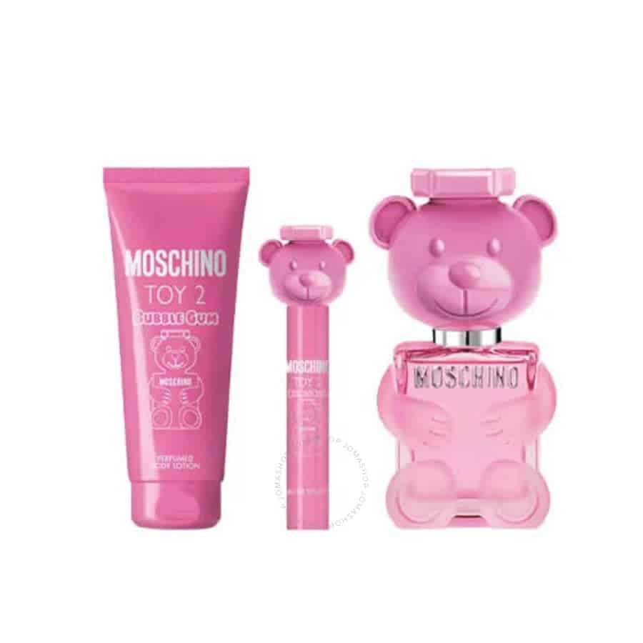 MOSCHINO TOY BUBBLE GUM ESTUCHE 3 PIEZAS