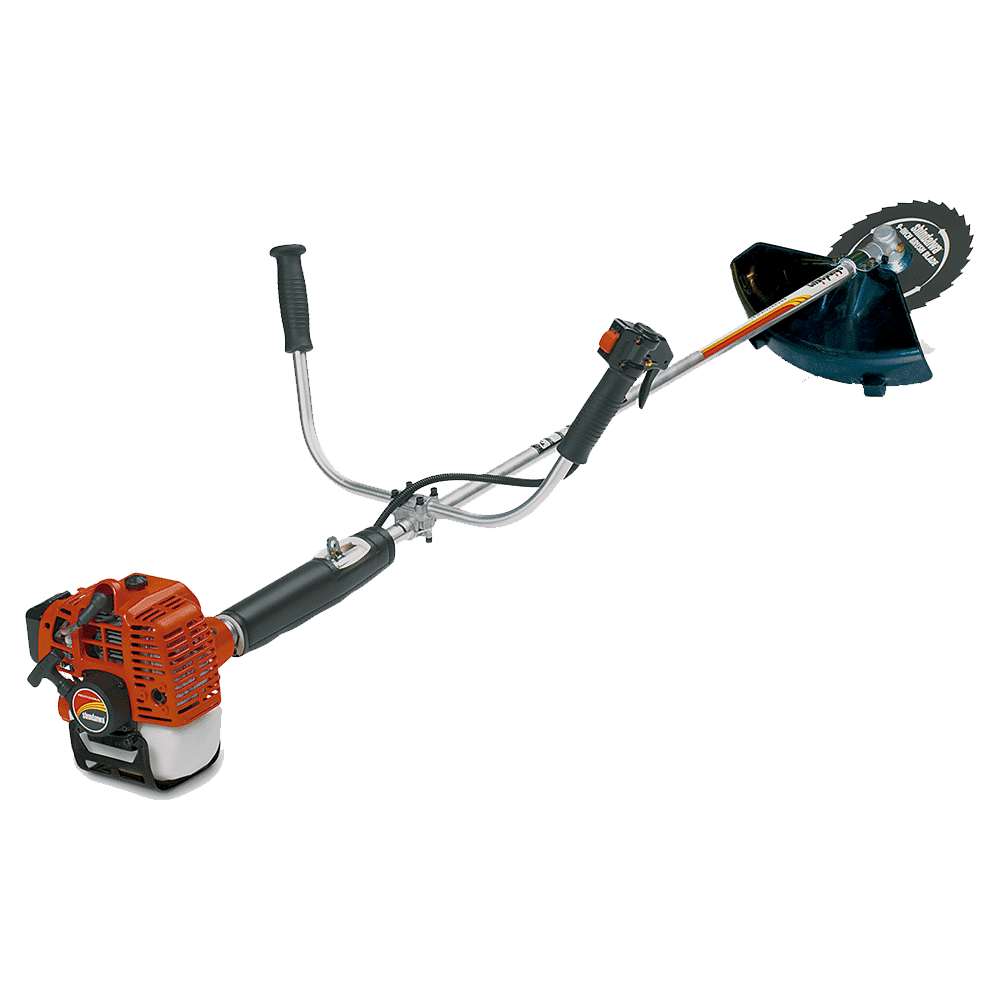 Motoguadaña Shindaiwa C230 con eje de aluminio, manillar tipo bicicleta y motor 22.5 cc, ideal para trabajos pesados