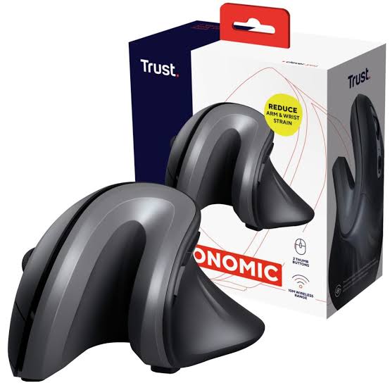 MOUSE TRUST VERRO ERGONÓMICO VERTICAL INALÁMBRICO NEGRO 23507
