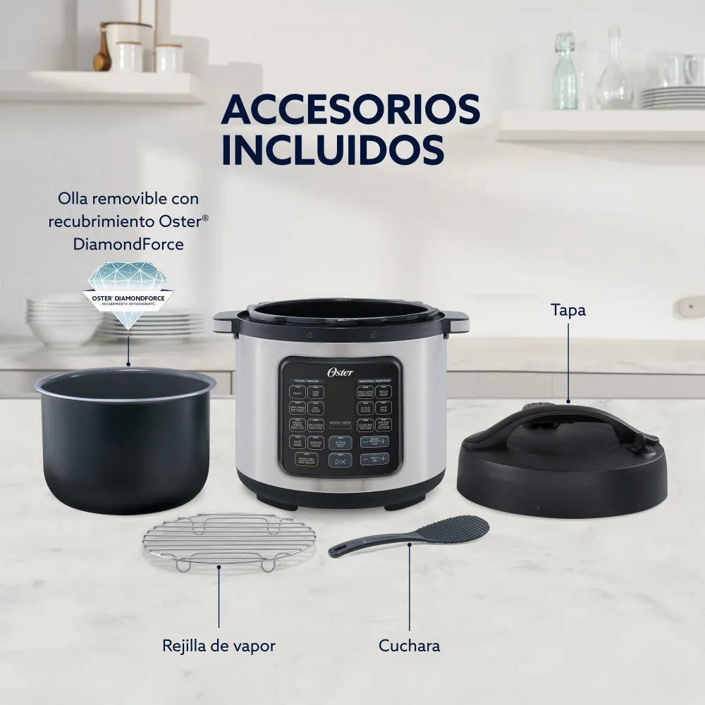 Nueva Multiolla Express multiusos - Turbo - 5.7 Litros - Recubrimiento Diamondforce Oster Productos De Cocina > Olla Multiusos Costa Rica