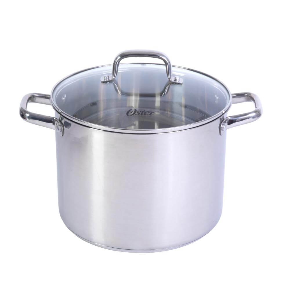 Olla adenmore OSTER acero inoxidable 11.3 litros con tapa de vidrio Costa Rica