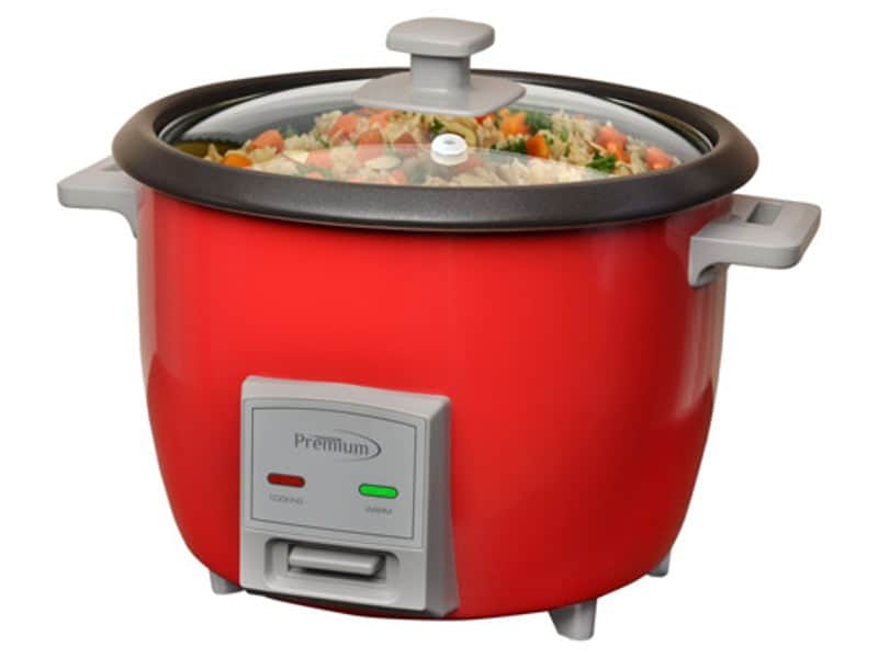 Olla Arrocera 10 Tz Roja Antiad Sin Vaporera Premium Prc1838R Arroceras Costa Rica