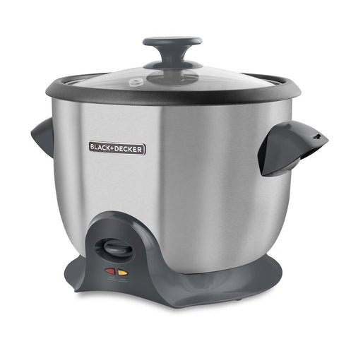 Olla Arrocera 10 Tz Acero Inox Antiad C/Vaporera Deluxe Black & Decker Rc620Ss Costa Rica