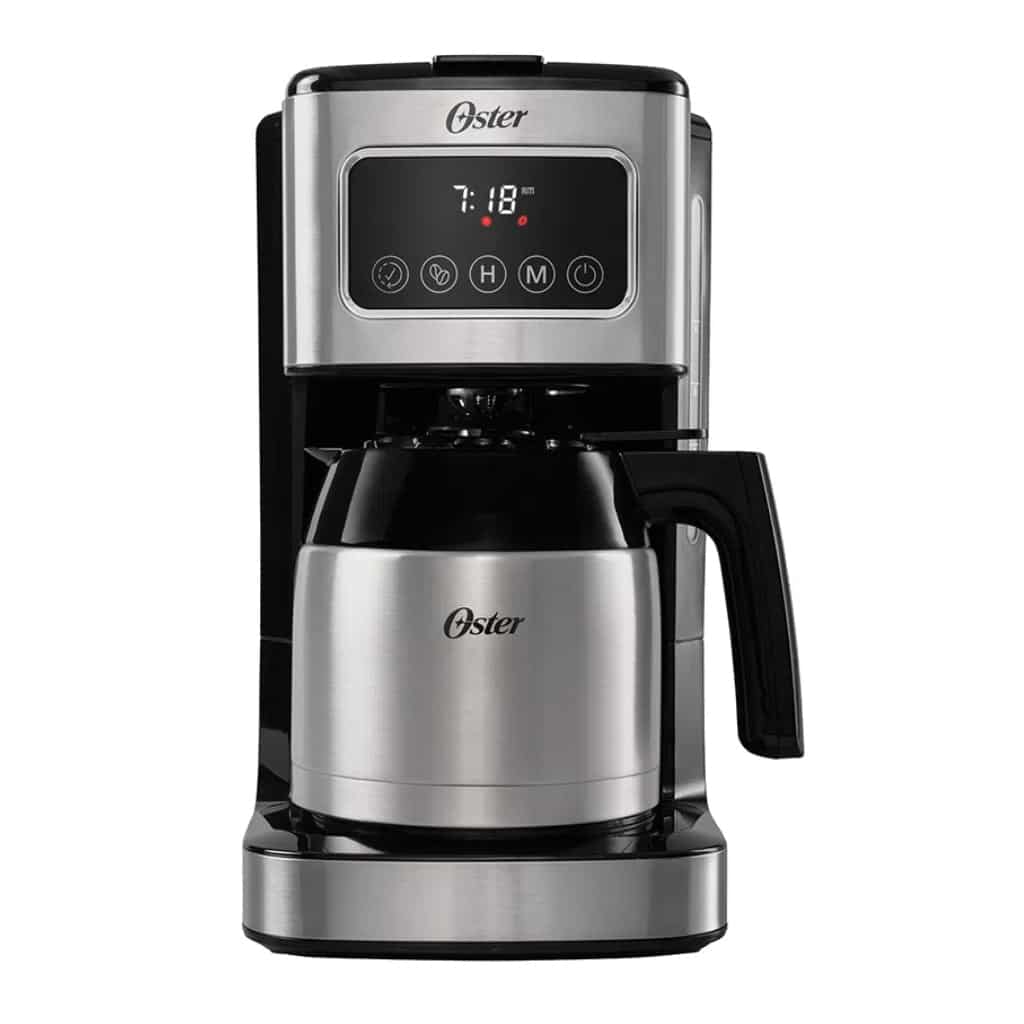 Cafetera Oster Programable - 8 Tazas - Pantalla Táctil - Jarra Térmica Doble Pared Coffe Maker Costa Rica