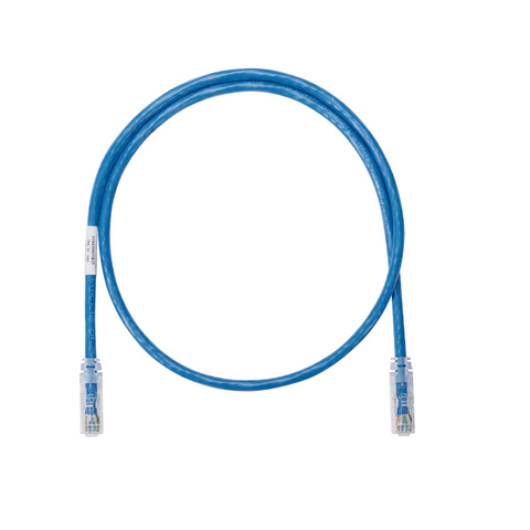 Cable de red Cat6 7ft azul UTP, ideal para conexiones rápidas y eficientes en oficinas y hogares.