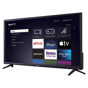 Pantalla ROKU TV 40 pulgadas con acceso a aplicaciones de streaming como Netflix y Disney+